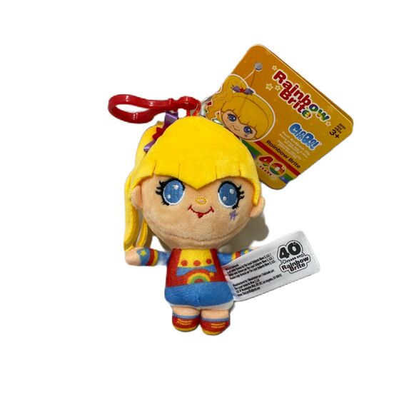 CheeBee Rainbow Brite 40 YEARS 4 Inch Plush Backpack Clip Keychain with Tags - Picture 1 of 10